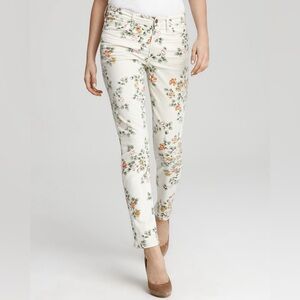 Citizen of Humanity Thompson floral medium rise 29” skinny size 27